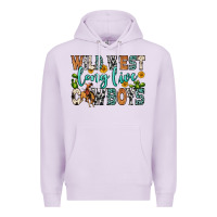 Lilac wild west long live cowboys Premium Hoodie - Zillion Design Studio