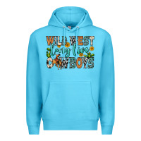Ocean Blue wild west long live cowboys Premium Hoodie - Zillion Design Studio