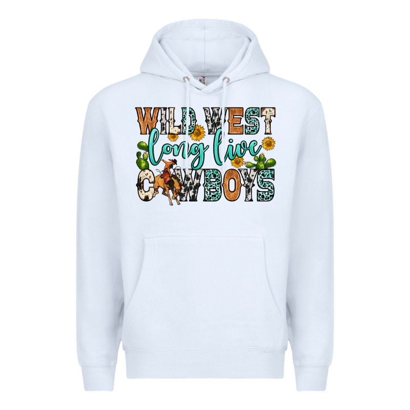 Wild West Long Live Cowboys Premium Hoodie by Zillion Design Studio | Teevron