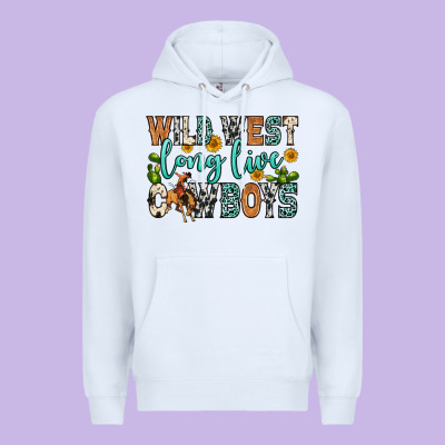 Wild West Long Live Cowboys Premium Hoodie Designed By Zillion Design Studio