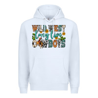White wild west long live cowboys Premium Hoodie - Zillion Design Studio