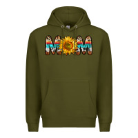 Army Green mom sunflower Premium Hoodie - Zillion Design Studio