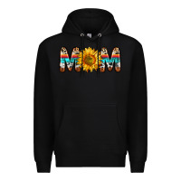 Black mom sunflower Premium Hoodie - Zillion Design Studio