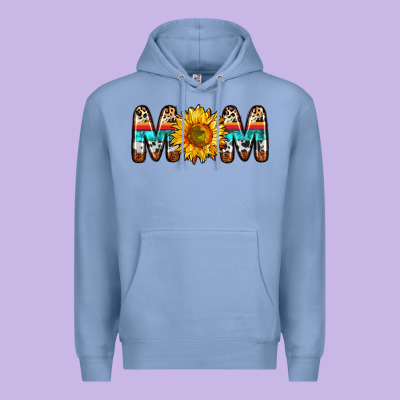 Mom Sunflower Premium Hoodie Designed By Zillion Design Studio