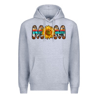 Heather Grey mom sunflower Premium Hoodie - Zillion Design Studio