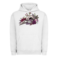 Pigment Lunar Rock Boho floral raven skull Urban Hoodie - RanaPortraitStore