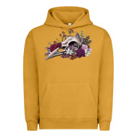 Pigment Peanut Butter Boho floral raven skull Urban Hoodie - RanaPortraitStore
