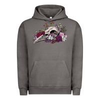 Pigment Tornado Boho floral raven skull Urban Hoodie - RanaPortraitStore