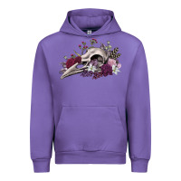 Tulip Boho floral raven skull Urban Hoodie - RanaPortraitStore