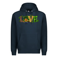 Navy st patricks day gnomes shamrock horseshoes love Premium Hoodie - RanaPortraitStore