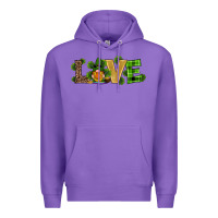 Purple st patricks day gnomes shamrock horseshoes love Premium Hoodie - RanaPortraitStore