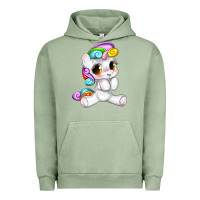 Pigment Oil Green pride cute unicorn Urban Hoodie - texasbilliewilder