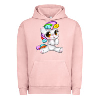 Pigment Salmon pride cute unicorn Urban Hoodie - texasbilliewilder