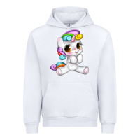White pride cute unicorn Urban Hoodie - texasbilliewilder