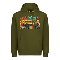 Army Green student delivery specialist Premium Hoodie - texasbilliewilder