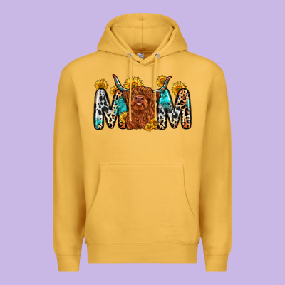 Mom Cow Premium Hoodie Designed By Zillion Design Studio