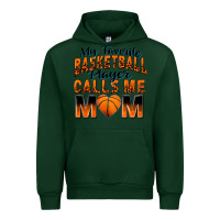 Forest Green my favorite basketball player calls me mom Urban Hoodie - Zillion Design Studio