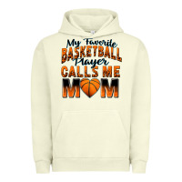 Pigment Pistachio my favorite basketball player calls me mom Urban Hoodie - Zillion Design Studio