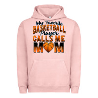 Pigment Salmon my favorite basketball player calls me mom Urban Hoodie - Zillion Design Studio