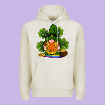 St Patricks Day Gnomes Shamrock Gold Horseshoes Rainbow Premium Hoodie Designed By Ranaportraitstore