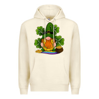 Sandshell st patricks day gnomes shamrock gold horseshoes rainbow Premium Hoodie - RanaPortraitStore