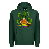 Sports Green st patricks day gnomes shamrock gold horseshoes rainbow Premium Hoodie - RanaPortraitStore