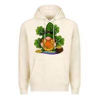 Tofu st patricks day gnomes shamrock gold horseshoes rainbow Premium Hoodie - RanaPortraitStore