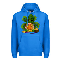 True Royal st patricks day gnomes shamrock gold horseshoes rainbow Premium Hoodie - RanaPortraitStore