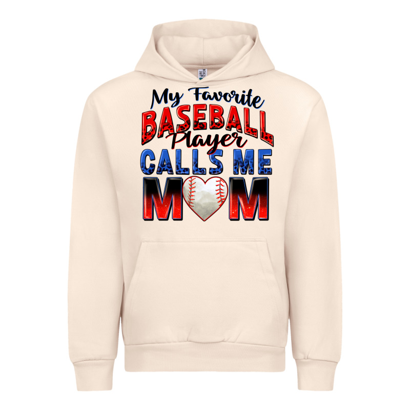 My Favorite Baseball Player Calls Me Mom Urban Hoodie by Zillion Design Studio | Teevron