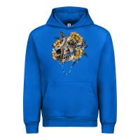 Cobalt Boho wolf skull Urban Hoodie - RanaPortraitStore
