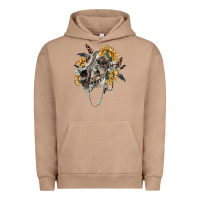 Pigment Burro Boho wolf skull Urban Hoodie - RanaPortraitStore