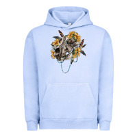 Pigment Grape Ice Boho wolf skull Urban Hoodie - RanaPortraitStore