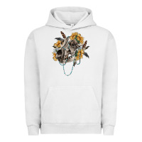 Pigment Lunar Rock Boho wolf skull Urban Hoodie - RanaPortraitStore