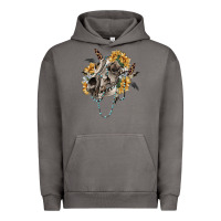 Pigment Tornado Boho wolf skull Urban Hoodie - RanaPortraitStore