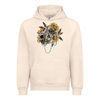 Sandshell Boho wolf skull Urban Hoodie - RanaPortraitStore