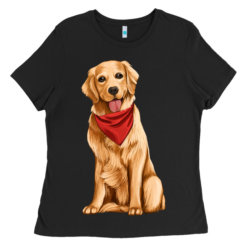 Golden Retriever Ladies Tee by Artiststas | Teevron