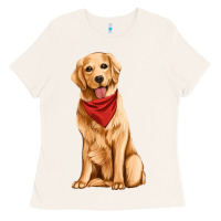 Bone golden retriever Ladies Tee - Artiststas