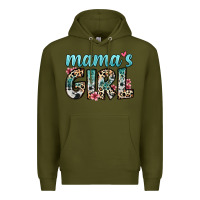 Army Green mama s girl Premium Hoodie - Zillion Design Studio
