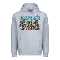 Heather Grey mama s girl Premium Hoodie - Zillion Design Studio