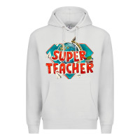 Dove Grey super teacher Premium Hoodie - texasbilliewilder