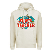 Oatmeal Heather super teacher Premium Hoodie - texasbilliewilder