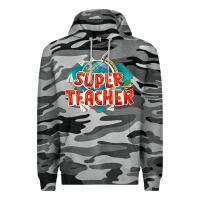 Slate Camo super teacher Premium Hoodie - texasbilliewilder