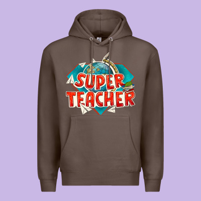 Super Teacher Premium Hoodie Designed By Texasbilliewilder