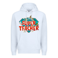 White super teacher Premium Hoodie - texasbilliewilder