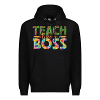 Black teach like a boss Premium Hoodie - texasbilliewilder