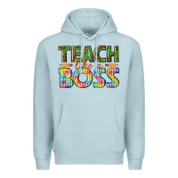 Blue Mist teach like a boss Premium Hoodie - texasbilliewilder