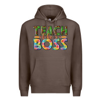 Coffee teach like a boss Premium Hoodie - texasbilliewilder