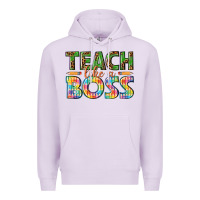 Lilac teach like a boss Premium Hoodie - texasbilliewilder