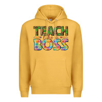 Mustard teach like a boss Premium Hoodie - texasbilliewilder