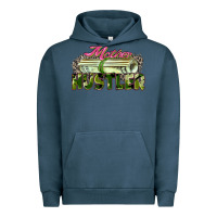 Pigment Midnight Navy mother hustler Urban Hoodie - Zillion Design Studio